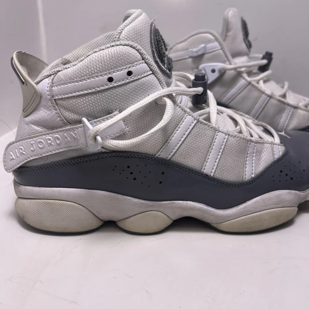 Nike Air Jordan 6 Rings White Cool Grey Men's Size 10.5 322992-121